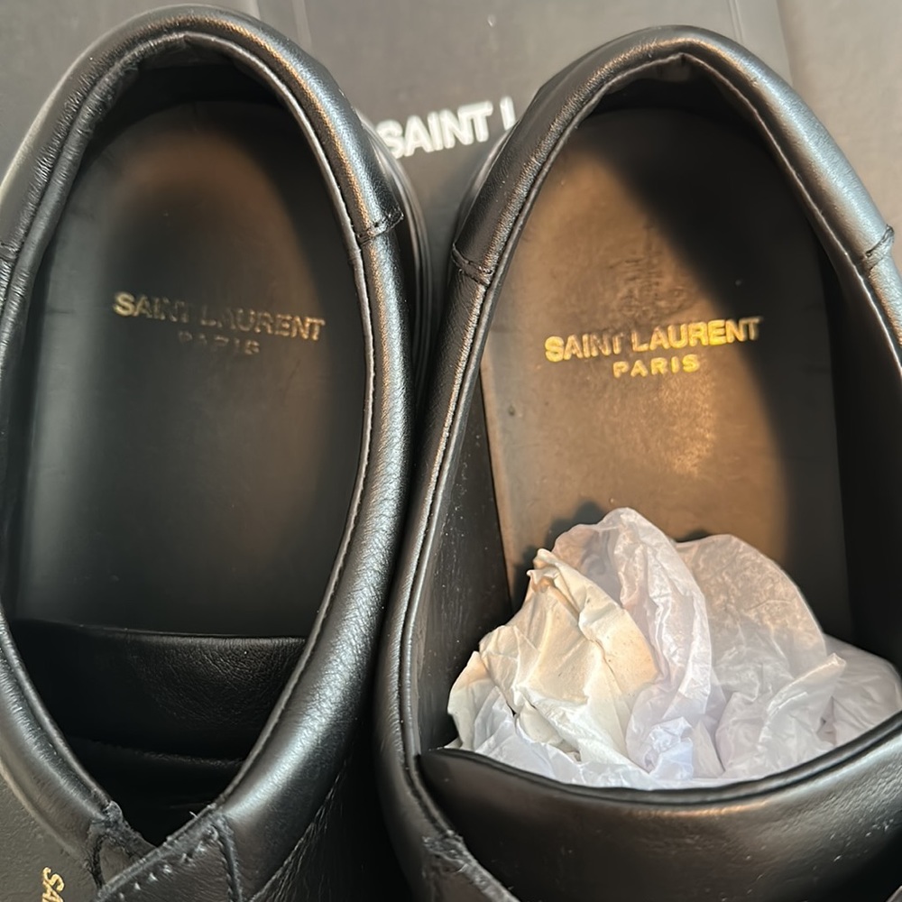 Saint Laurent Men’s Andy Sneakers in Leather - Picture 4 of 7